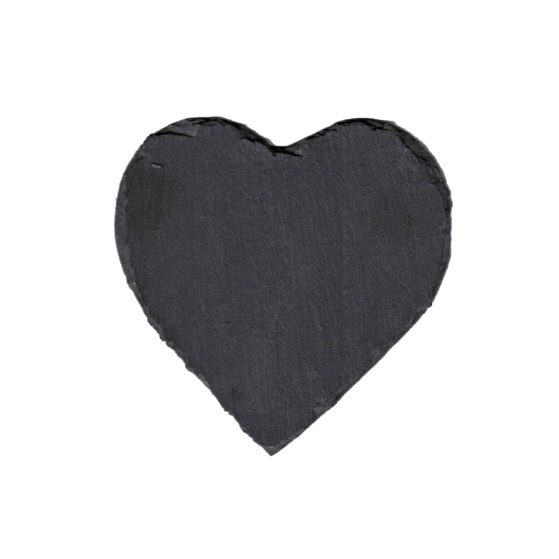 Cuore in Ardesia Personalizzato Inciso al Laser